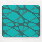 Teal Layered Ovals Muismat (Voorkant)