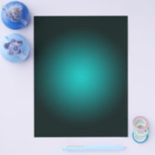 Teal Ombre Groen Gradiënt Modern Minimalistisch Flyer (Enkel)