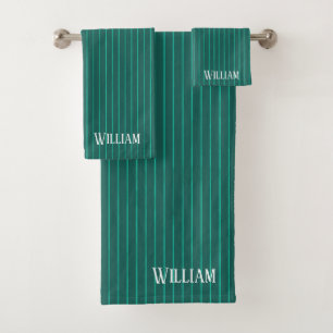 Teal pinstripes