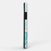 Teal Pootafdruk Case-Mate iPhone Case (Achterkant/rechts)