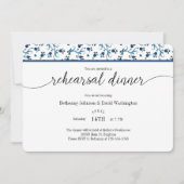 Teal Rehearsal Dinner Invitation (Devant)