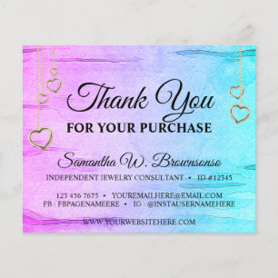 Teal Roze Bling Houten Getextureerde Hart Dank Je