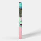 TEAL ROZE ROZEN EN ANEMONEBLOEMEN MONOGRAM Case-Mate iPhone CASE (Achterkant / Rechts)