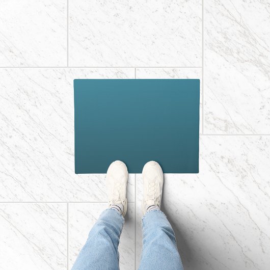 Teal verloop Kleur Deurmat