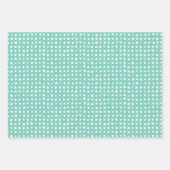 Teal Winter Christmas Theme Patterned Gift Inpakpapier Vel (Voorkant 3)