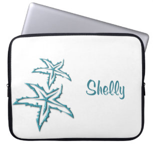 Teal Zeester Persoonlijk Laptop Sleeve