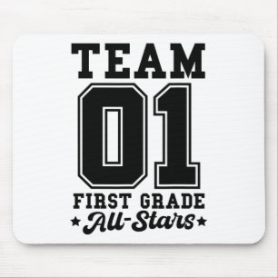Team 1e klas All-stars Terug naar school sportshir Muismat
