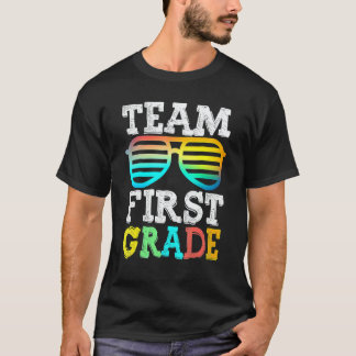Team 1st Grade Squad First Teacher Student Back To T-shirt