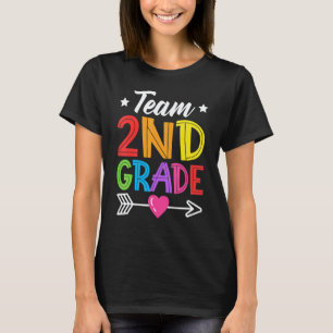 Team 2e klas leraar leerling kind terug naar schoo t-shirt