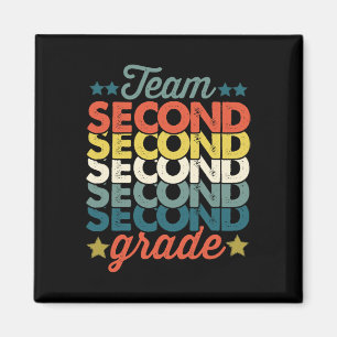 Team 2e klas terug naar school leraar Kinder Magneet