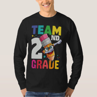 Team 2nd Grade Teacher Boys School Second Grade Sq T-shirt
