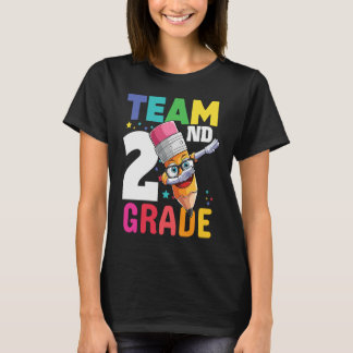 Team 2nd Grade Teacher Boys School Second Grade Sq T-shirt