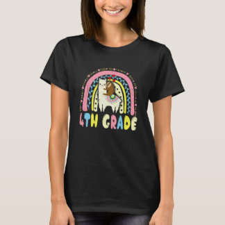 Team 4e klas Squad Llama Luiaard Terug naar school T-shirt