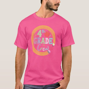 Team 4e klas van het personeel terug naar de Kinde T-shirt