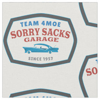 Team 4Moe Sorry Sacks Garage Fabric Stof