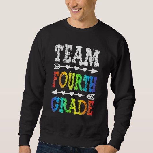 Team 4th Grade T Shirt Teacher Back To School (Voorkant)