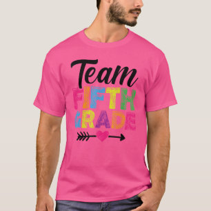 Team 5e klas docenten Terug naar school A T-shirt