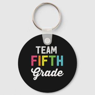 Team 5e Vijfde Klas Leraar Byck Naar School Top Sleutelhanger