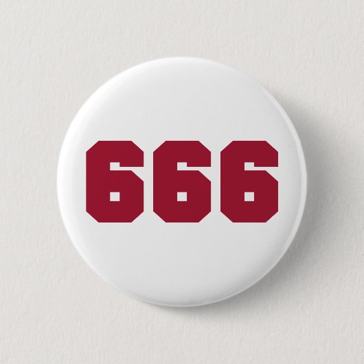 Team 666 ronde button 5,7 cm (Voorkant)