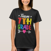 Team 7th Grade Teacher Student Kid Back To School T-shirt (Voorkant)