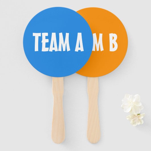 Team A Team B Competitie Paddle Bord Handwaaier (Voorkant en achterkant)