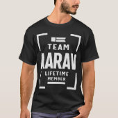 Team Aarav Lifetime Member Gepersonaliseerde naam T-shirt (Voorkant)
