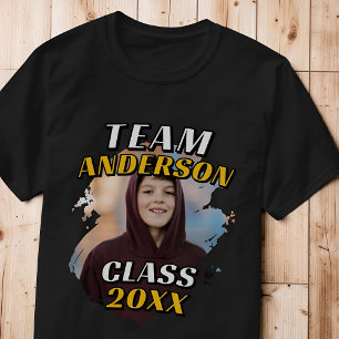 Team [Achternaam] Afstudeerfoto Klas van 20XX T-shirt