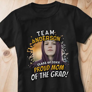 Team [Achternaam] Trots op de Afgestudeerde Moeder T-shirt