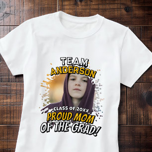 Team [Achternaam] Trots op de Afgestudeerde Moeder T-shirt