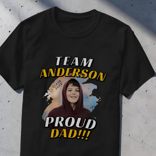 Team [Achternaam] Trots Opa Afstudeerfoto T-shirt