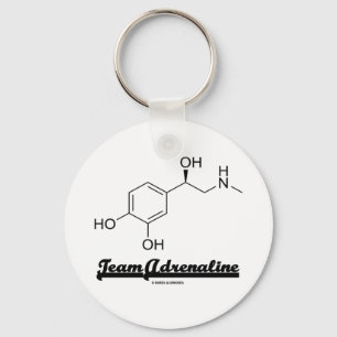 Team Adrenaline (Chemical Molecule Humor) Sleutelhanger