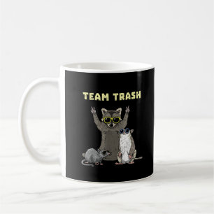 Team Afval Opossum Wasbeer Rat, Grappige Dieren Af Koffiemok
