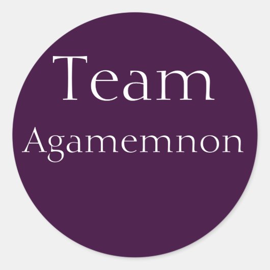 Team Agamemnon sticker (Voorkant)