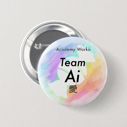 Team Ai - Academy Works Ronde Button 5,7 Cm (Voorkant /achterkant)