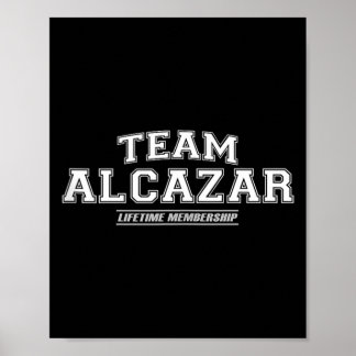 Team Alcazar _ Trots Familie Achternaam Geschenk Poster