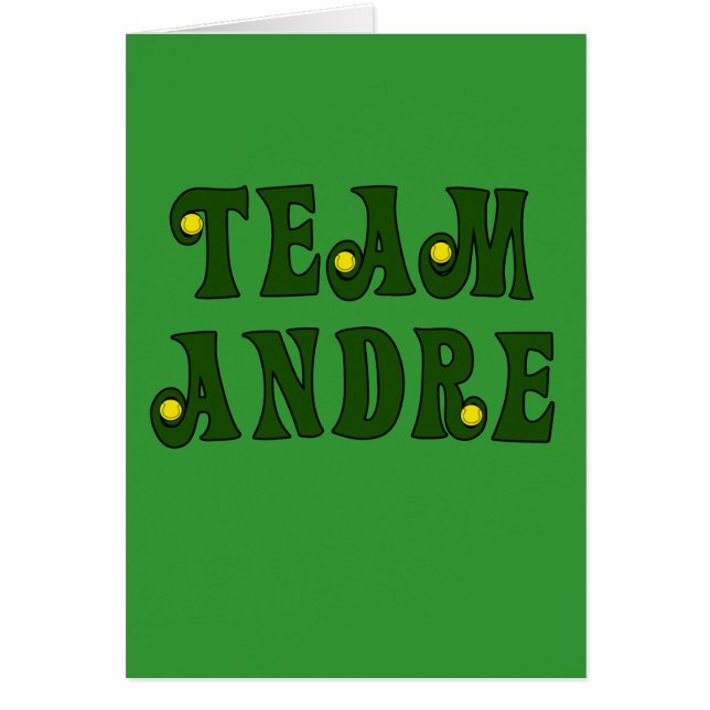 TEAM ANDRE met Tennis Details Tshirts (Voorkant)