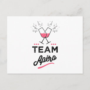 Team apero Femme Briefkaart