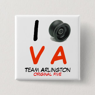Team Arlington pin Vierkante Button 5,1 Cm