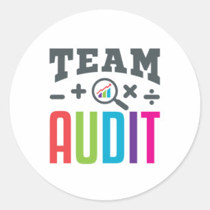 Team Audit Auditor Auditor Group Accountant Ronde Sticker