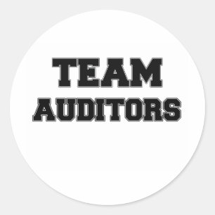 Team auditors ronde sticker