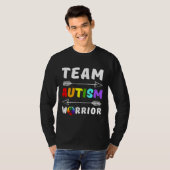 Team Autism Warrior Autism Awareness Autisme Mam A T-shirt (Voorkant volledig)