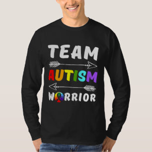 Team Autism Warrior Autism Awareness Autisme Mam A T-shirt