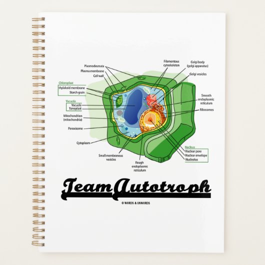 Team Autotroph Plant celbiologie Planner (Voorkant)
