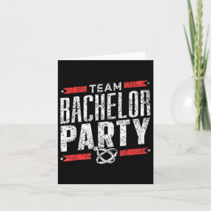 Team Bachelor Party Groom Bruid _1 Kaart