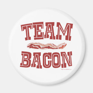 Team Bacon Fun Breakfast Love Slogan Magneet