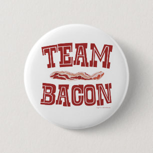 Team Bacon Leuk Ontbijt Life Art Ronde Button 5,7 Cm