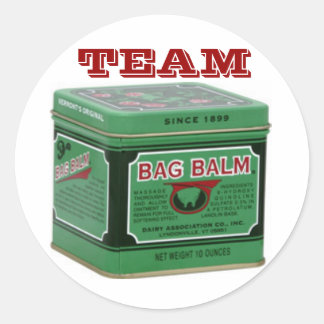 Team Bag Balm Ronde Sticker