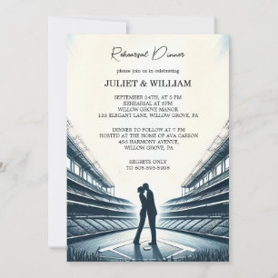 Team Ball Field Pitch Baseball Repetitie Diner Kaart