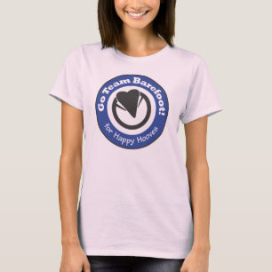 Team Barefoot! Dames Babydoll T-shirt