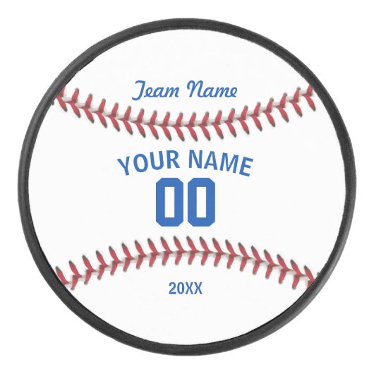 Team Baseball Sport Hockey Puck (Voorkant)